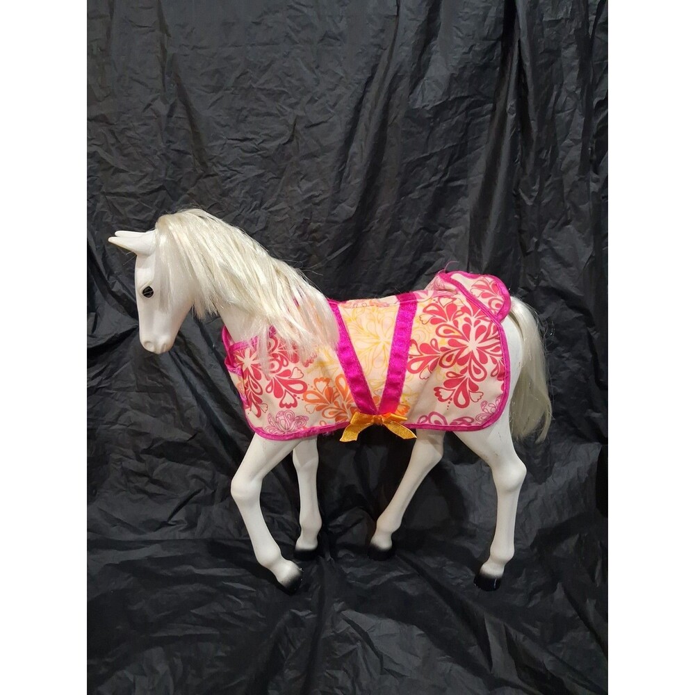 Our Generation White Horse Lipizzaner Foal Battat 2016 mane tail colored